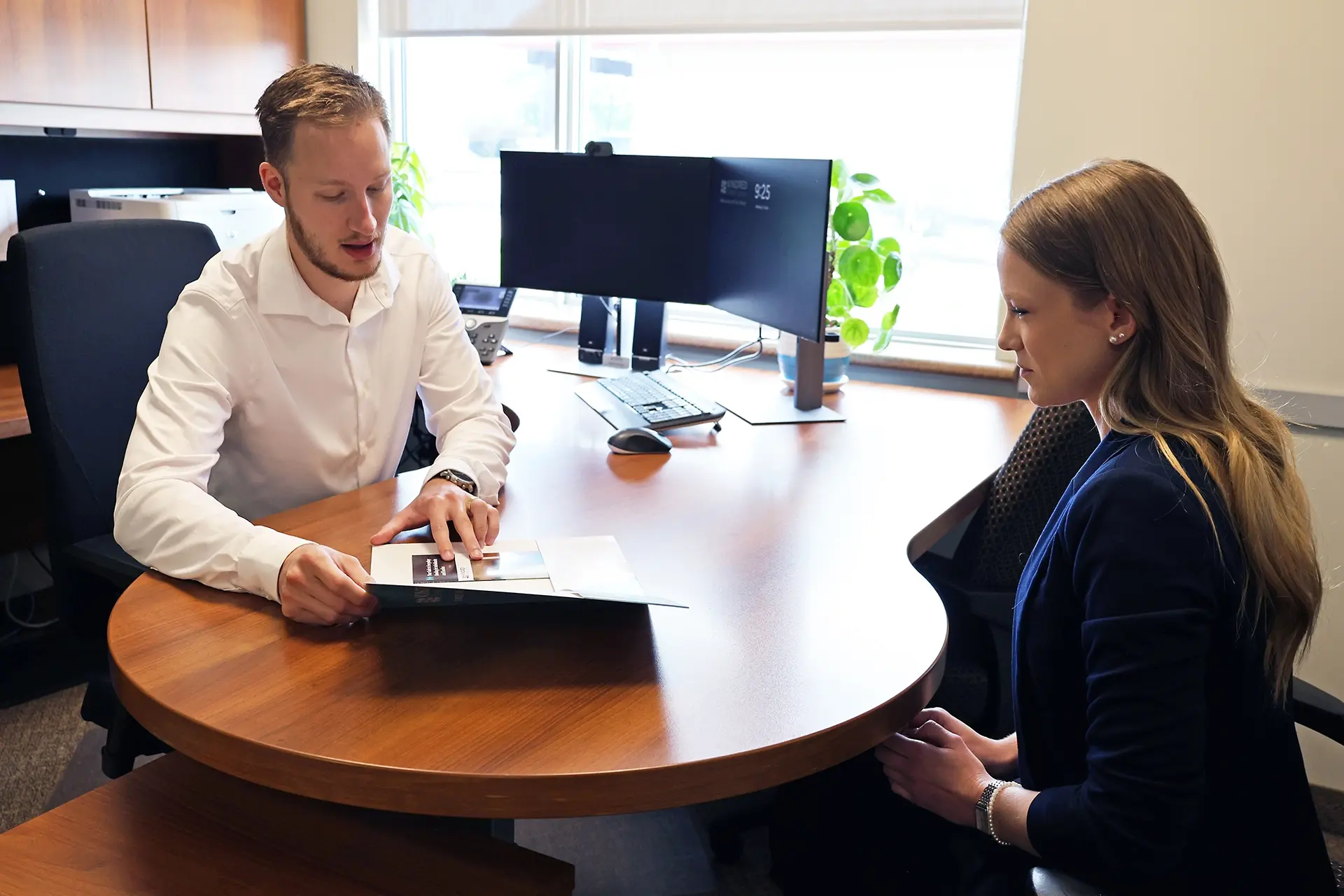 Young professionals meeting in an office