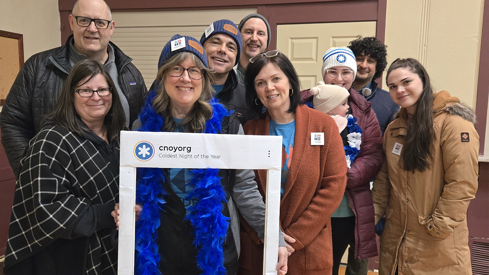 Kindred staff participating in the Coldest Night of the Year