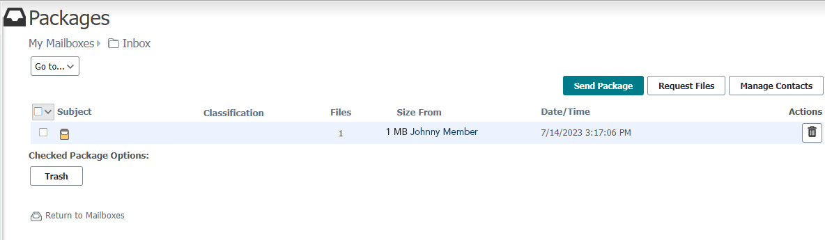 SecureIT inbox